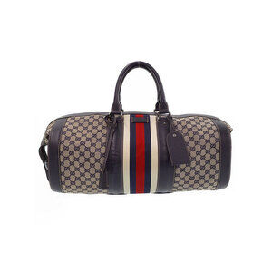 Gucci Savoy duffle bag blue GG Supreme canvas